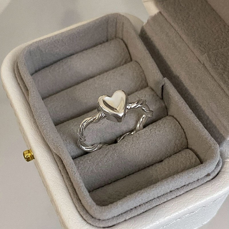 Wholesale Wave Letters 925 Sterling Silver Open Index Finger Ring ACC-RS-YaoFeng004