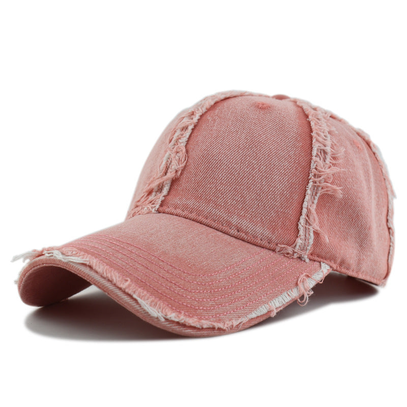 Wholesale Denim Ruffed Soft Top Baseball Cap
