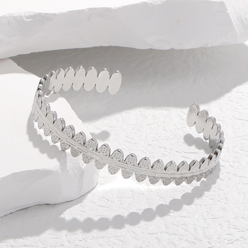 Wholesale Adjustable Stainless Steel Bracelets Open Bracelet ACC-BT-Manguo001