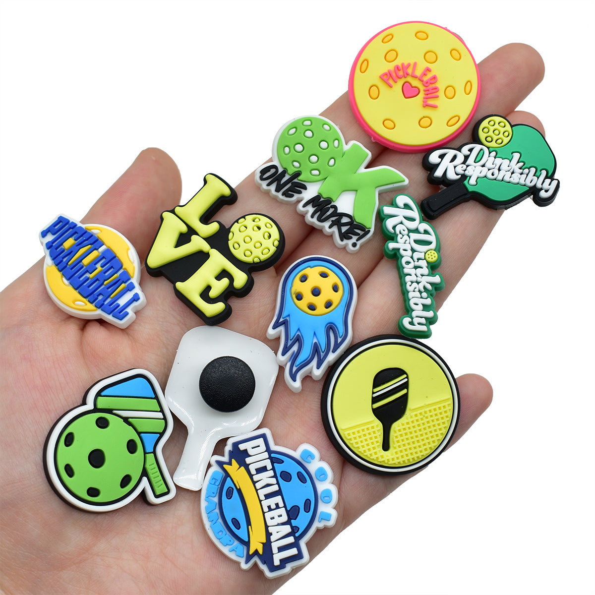 Wholesale Random 100pcs Ball Sports PVC Soft Rubber Shoe Buckle Decoration ACC-SC-RYY077