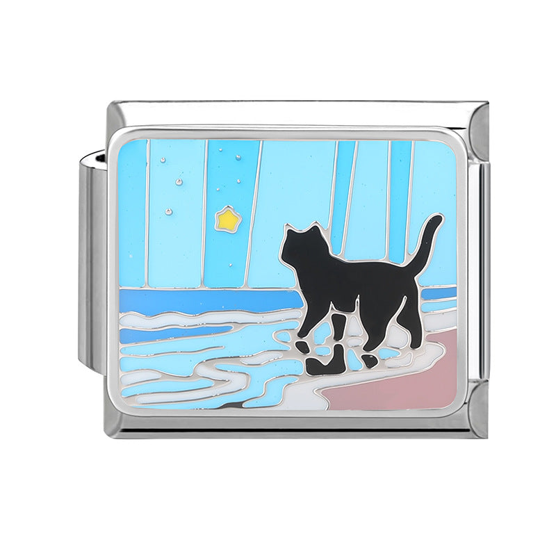 Wholesale Italian modular bracelet cartoon pet DIY