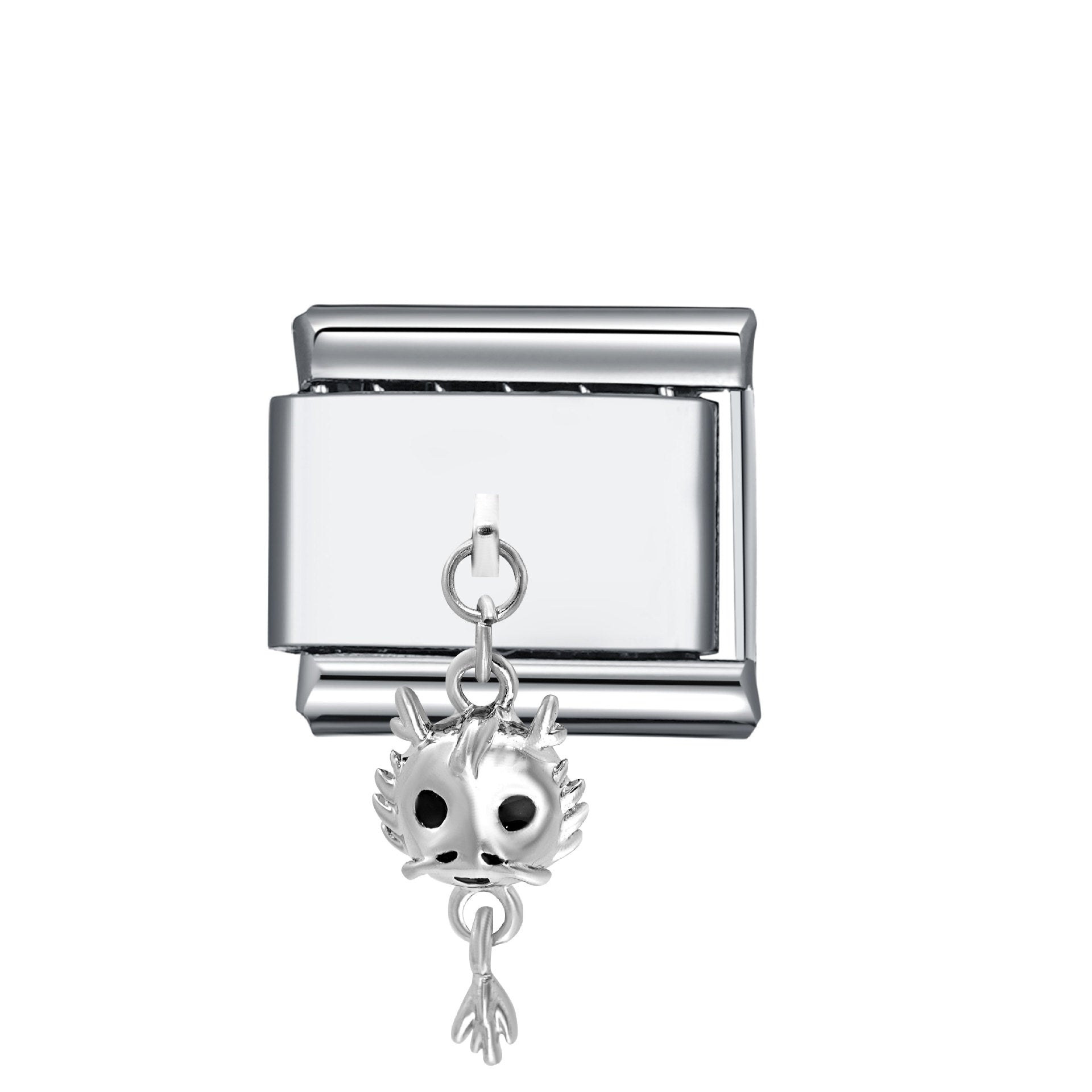 Großhandel italienisches Charmearmband 9mm DIY Spleißen dunkler Stahl mit Edelstahl mit komponierbarem Armband