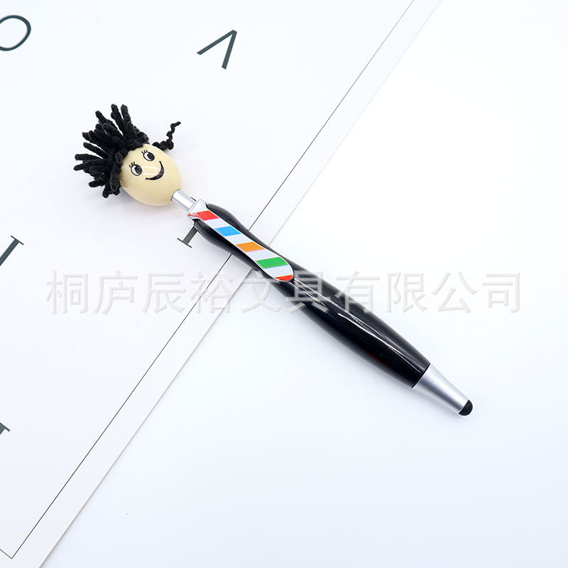 Wholesale  Retro Children's Fun Fried Mr. Mao Touch Screen Ballpoint Pen