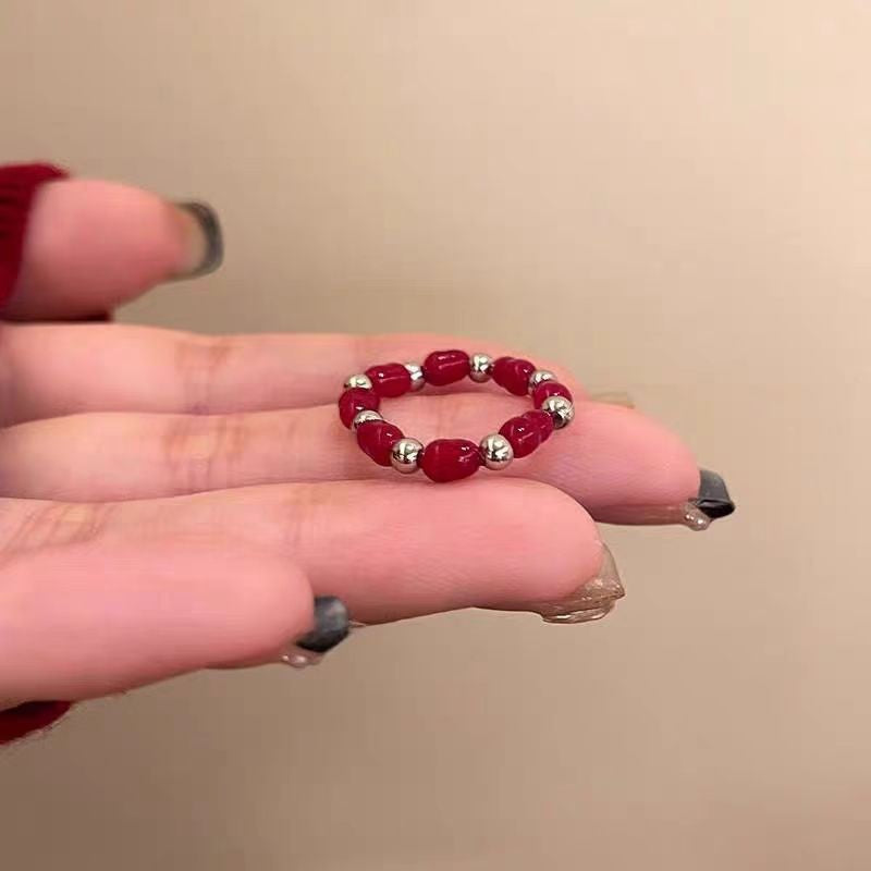 Wholesale Acrylic Flower Ring in Violet Purple - Fashion Accessory for Women,  Cute Stackable Ring,  Boutique Resale Jewelry