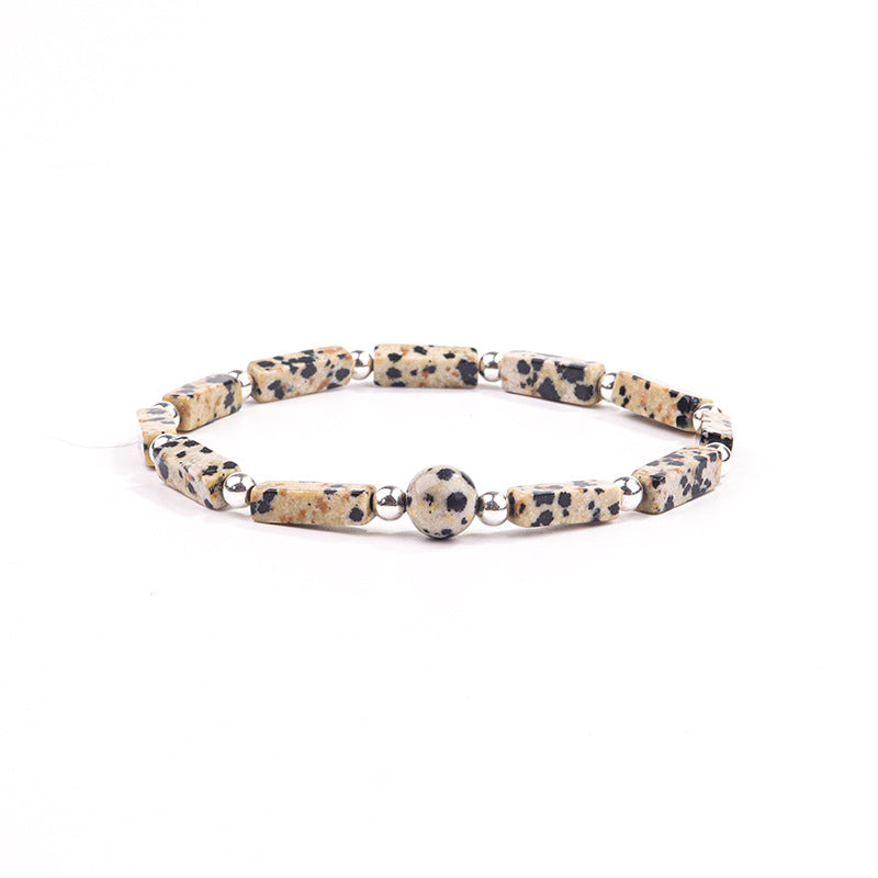 Wholesale Tiger Eye Natural Amethyst Square Bead Bracelet