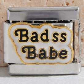 Wholesale Italian Charm Bracelet 9mm DIY Splicing Cute English Stainless Steel Composable Bracelet