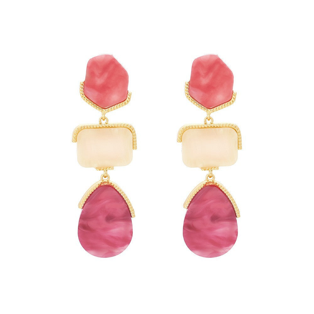 Wholesale  Retro Personalized Irregular Alloy Earrings