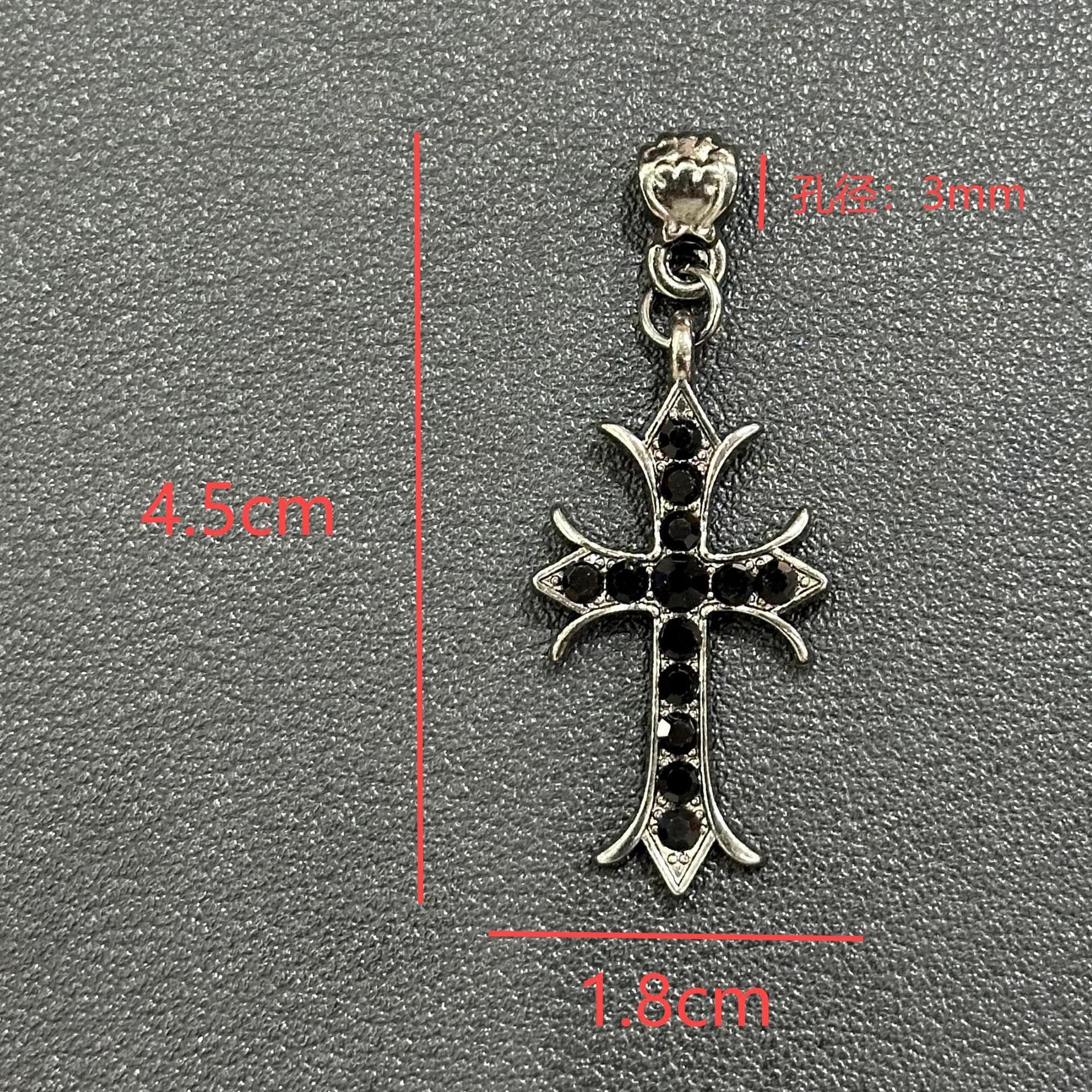 Wholesale   Zircon Cross Beaded Necklace