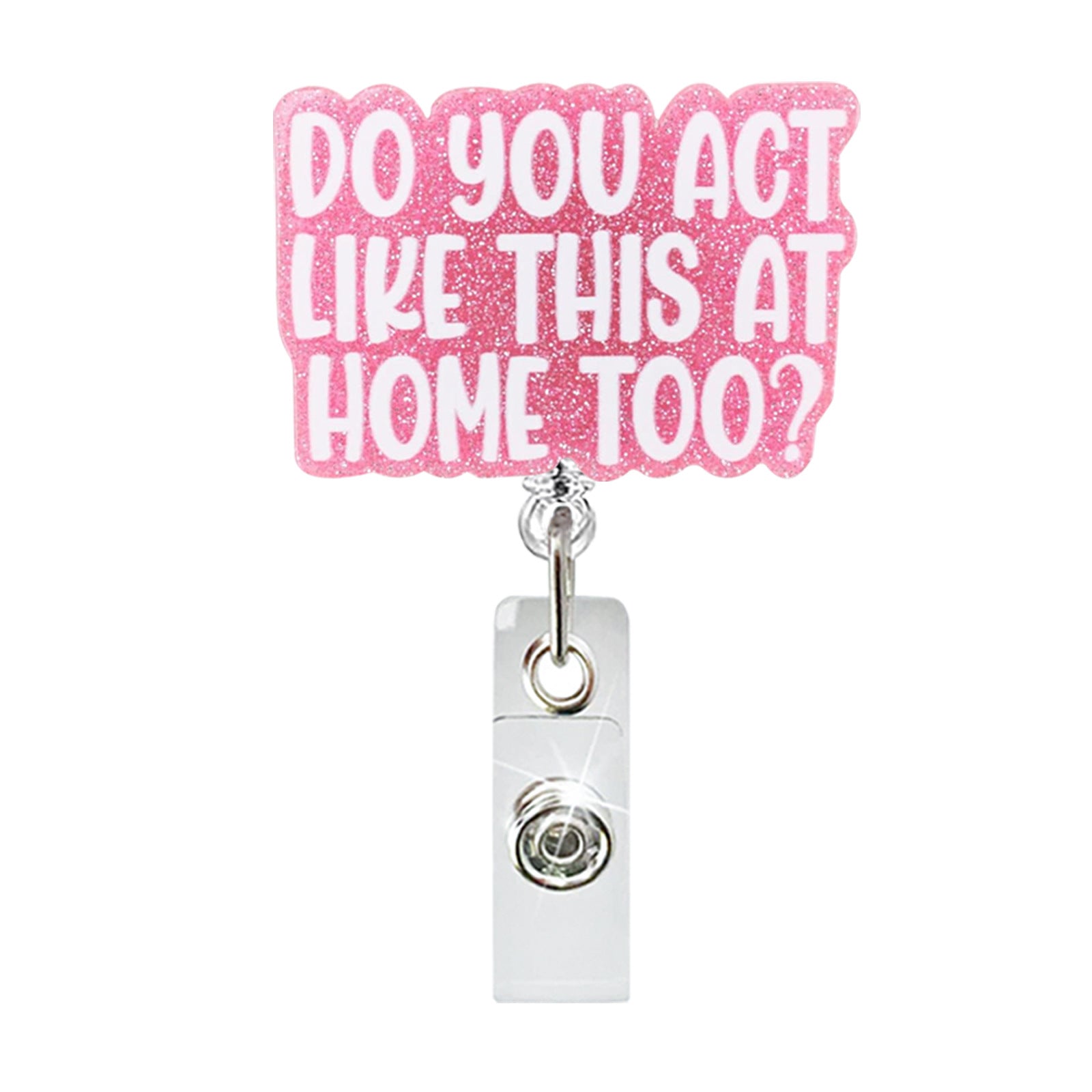 Wholesale acrylic bow English  Badge Reels