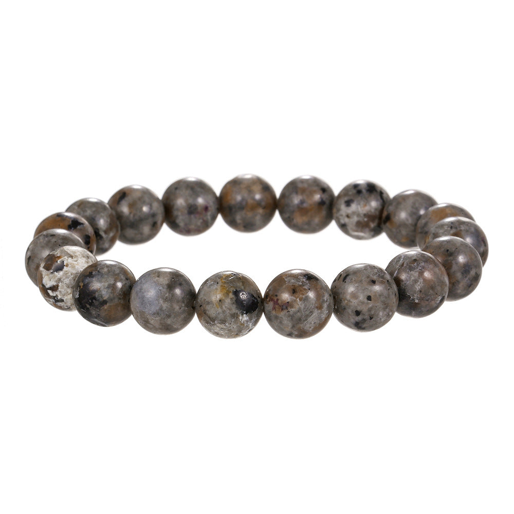 Wholesale 6/8/10mm Natural Flame Stone Bead Bracelet