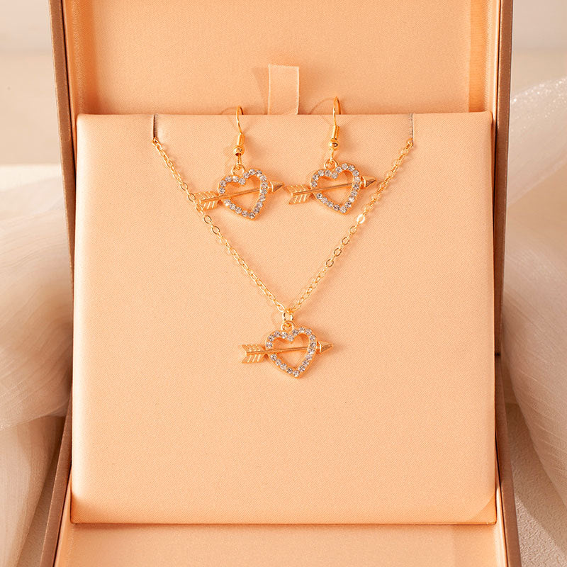 Wholesale Love Butterfly Clavicle Chain Ear Hook  Necklace
