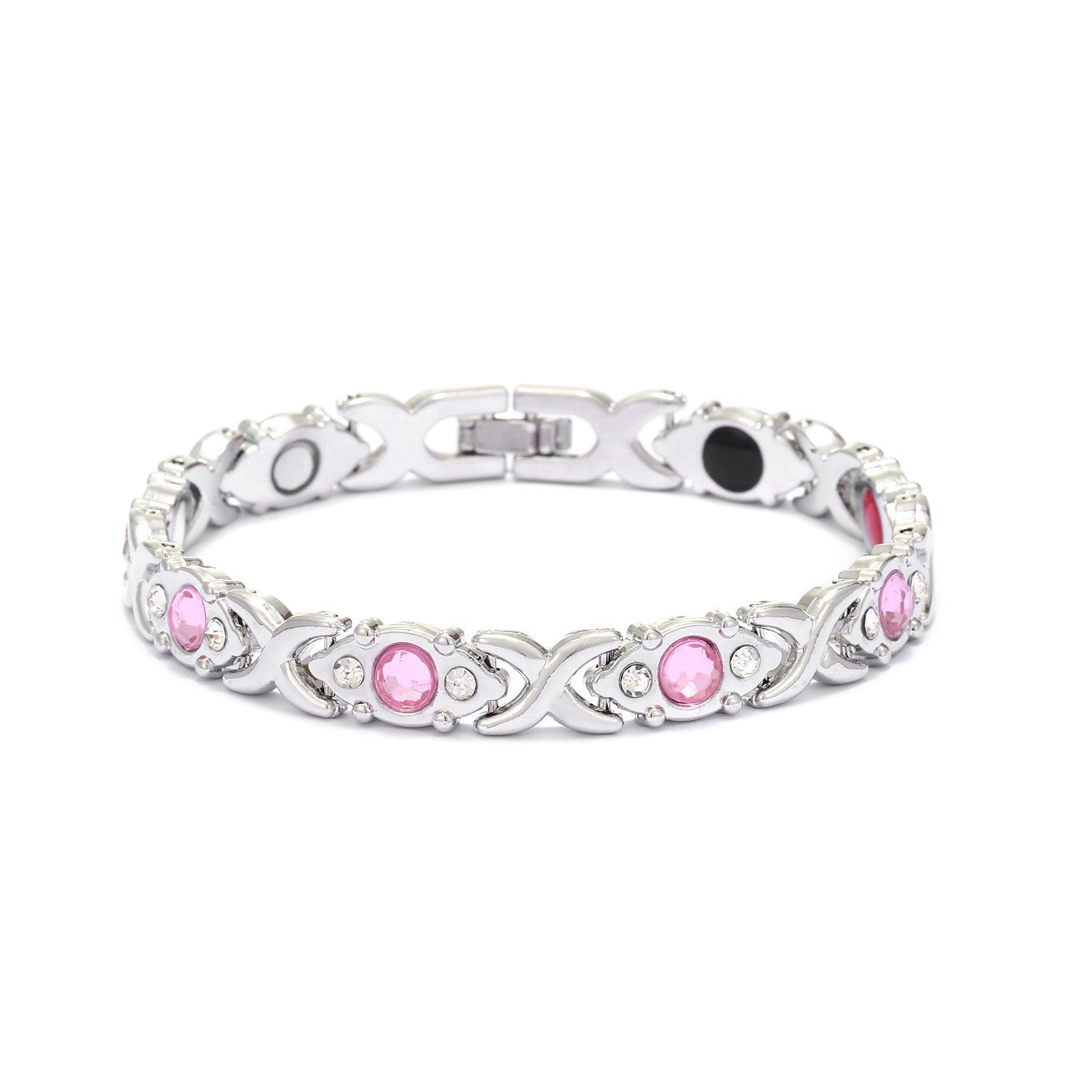 Wholesale detachable energy magnet bracelet alloy diamond adjustable bracelet