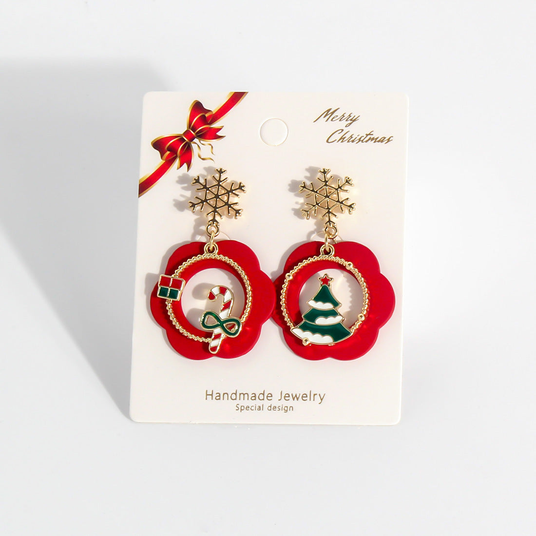 Wholesale  creative cute design Christmas earrings
