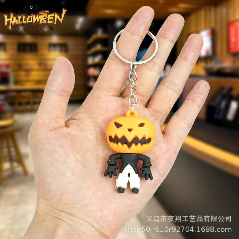 Wholesale Cartoon Halloween Pumpkin Keychains ACC-KC-Yexiang001