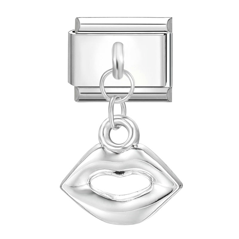 Wholesale Italian Charm Bracelet 9mm DIY Splicing Cute Creative Pendant Stainless Steel Composable Bracelet