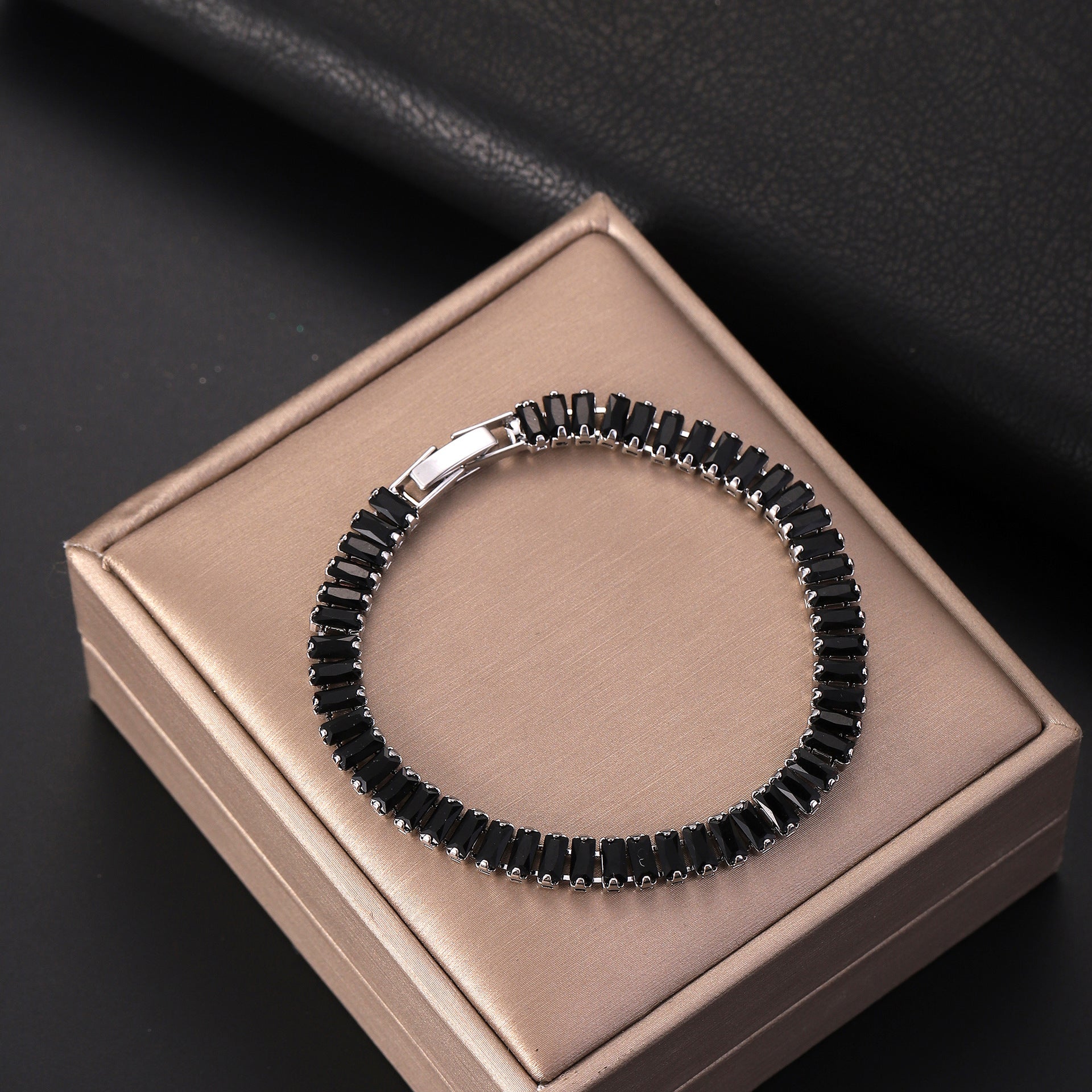 Wholesale Colorful Zircon Tennis Chain Bracelet Fashion Accessory Gift Boutique Resale
