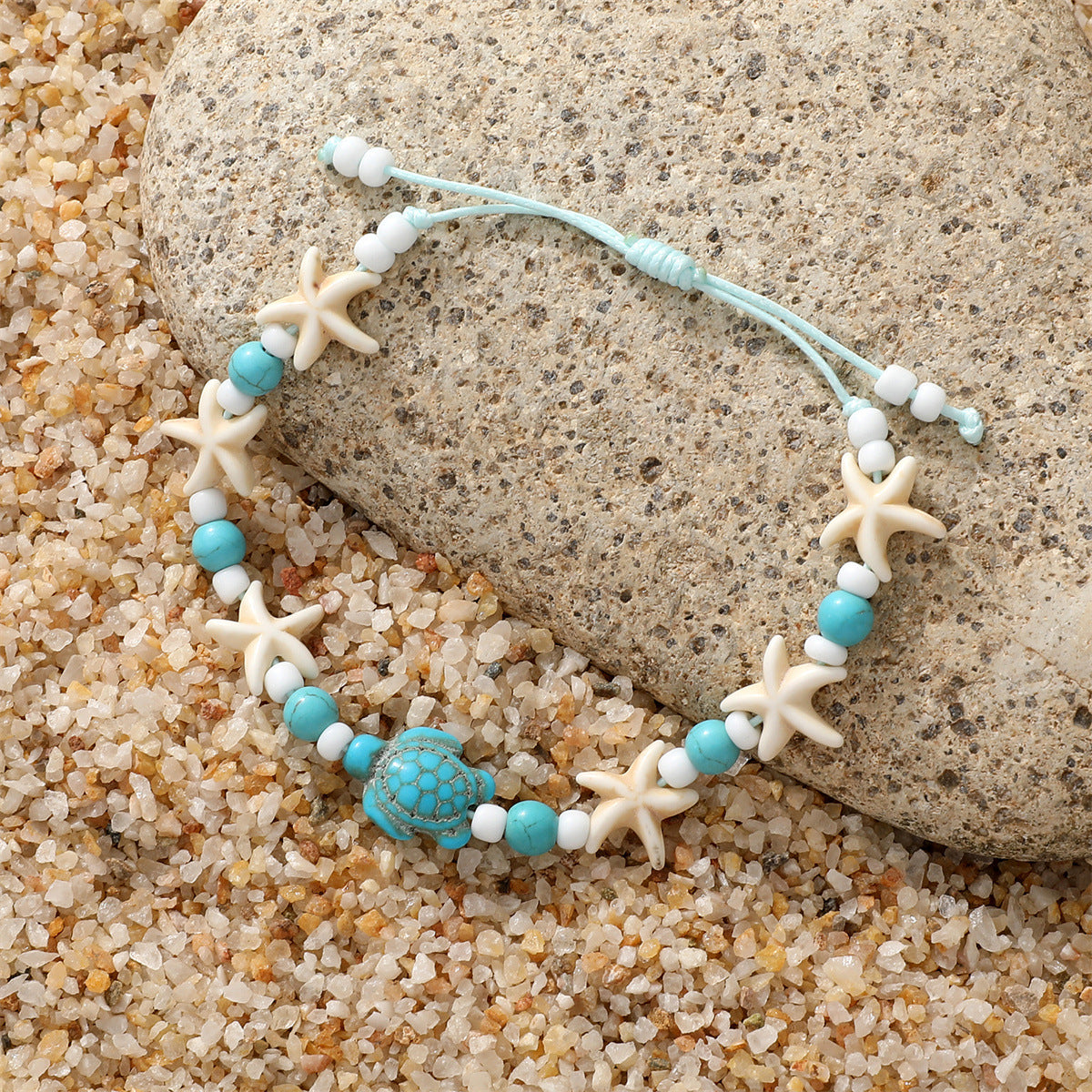 Wholesale  Animal Turquoise Turtle Woven Bracelet