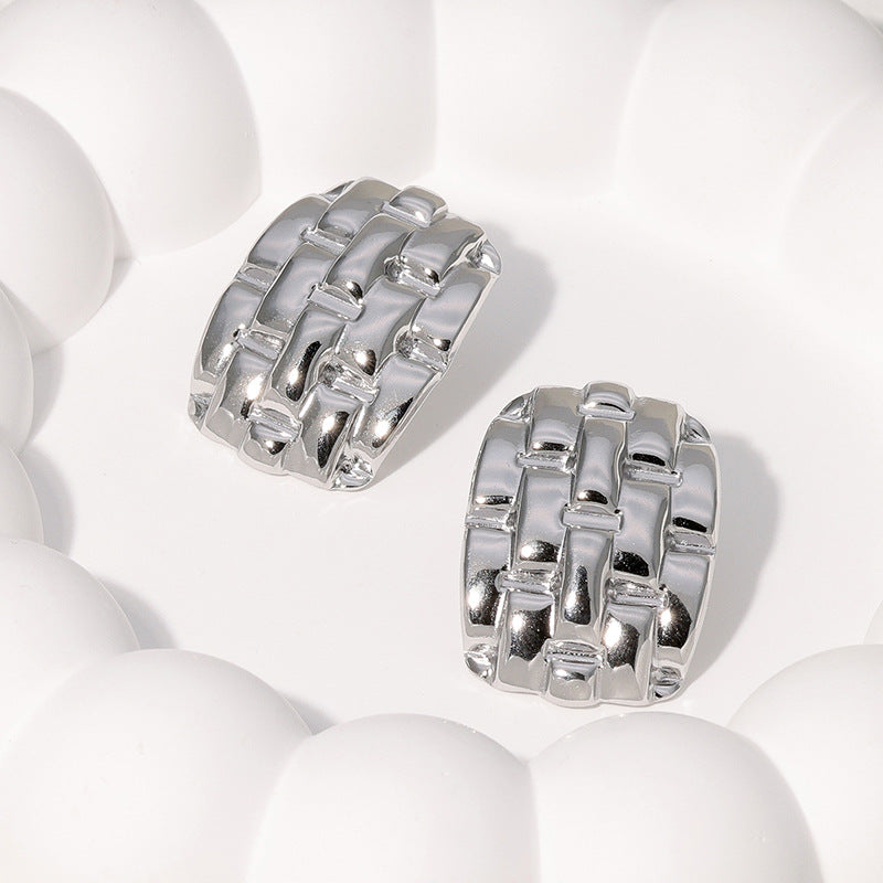 Wholesale Metal Stainless Steel Earrings Ear Studs ACC-ES-Manguo001