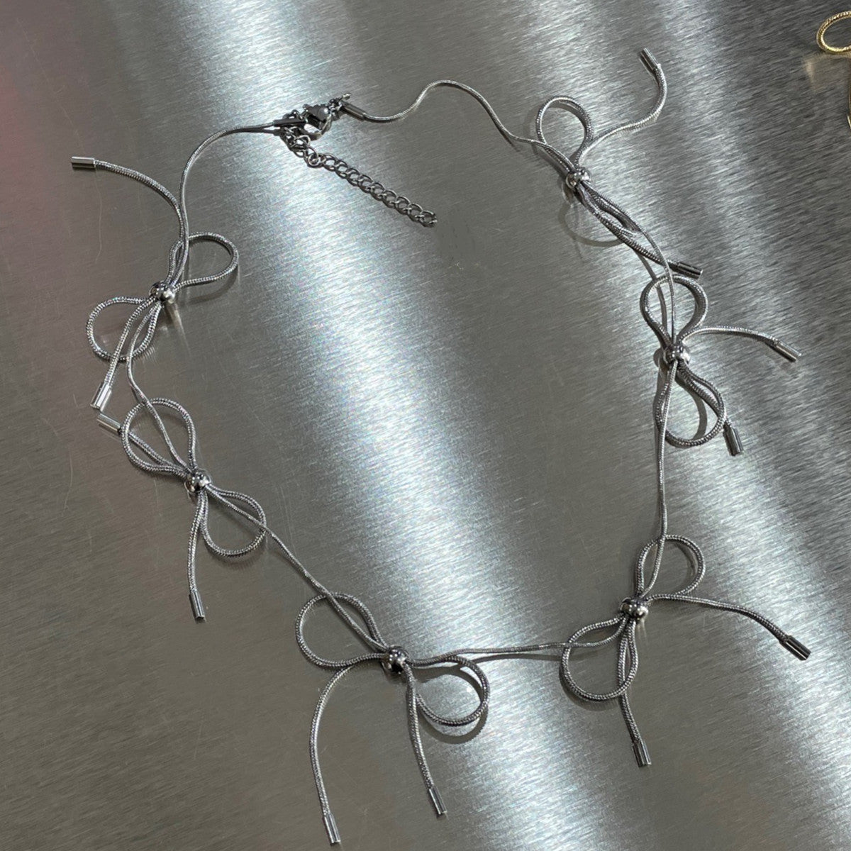 Wholesale  Titanium Steel Snake Chain Heart Shape Necklaces