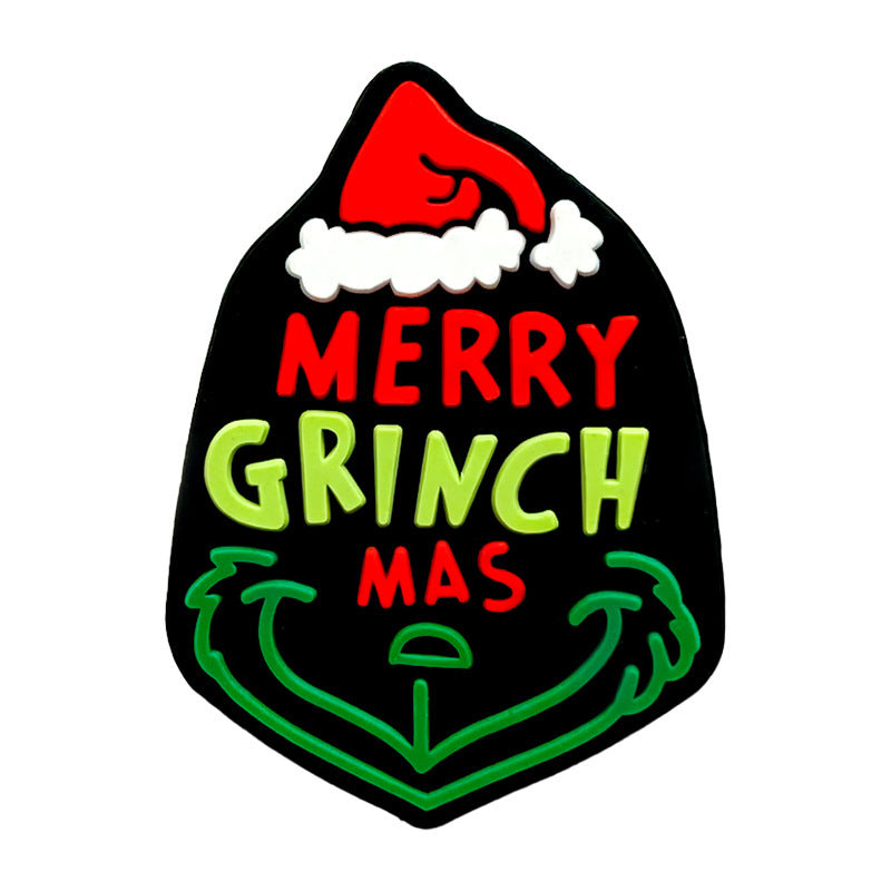 Wholesale 10pcs Christmas green Focal Beads DIY Bead Accessories