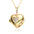 Wholesale  love heart-shaped photo box album love moon five-pointed star micro-inlaid pendant open and close necklace