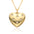 Wholesale love diamond clavicle chain copper plated 18K real gold necklace