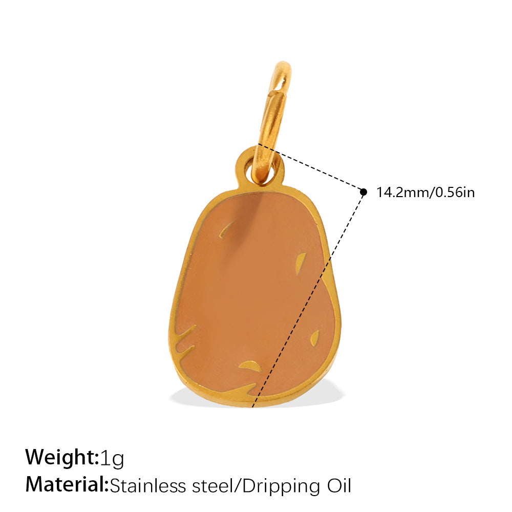 Wholesale Vegetable Series Dripping Oil Charms for Jewelry