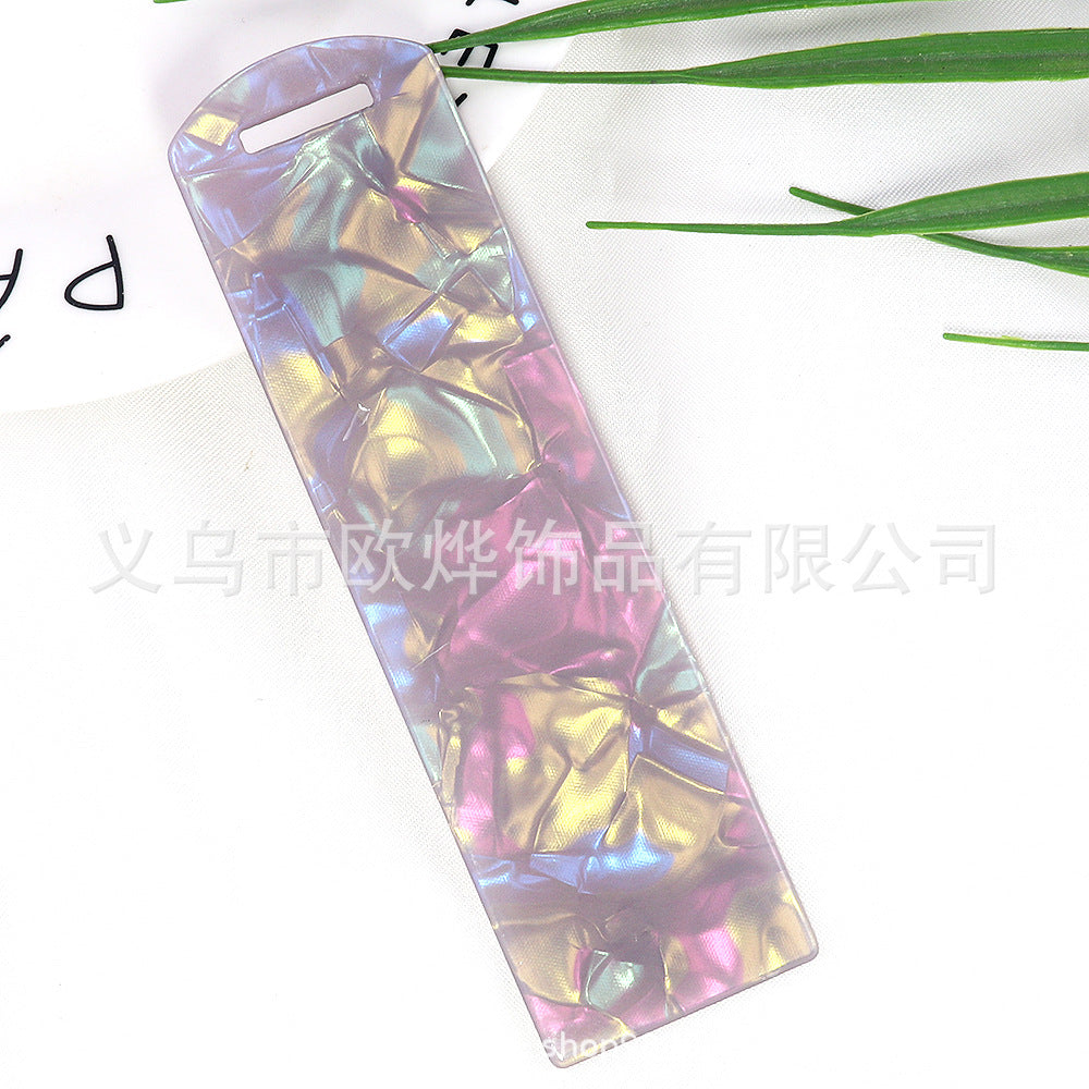 Wholesale 10PCS DIY Textured Acrylic Bookmarks