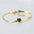Wholesale  All-Match 14K Gold Titanium Steel Single Diamond Green White Pink Love Zircon Snake Chain Bracelet