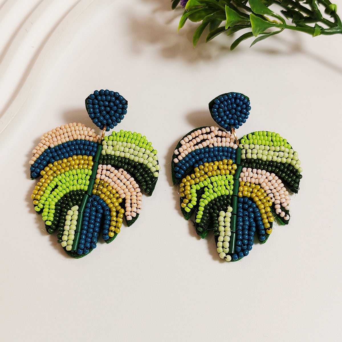 Wholesale American Independence Day Five-pointed Star Mushroom Leaf Earrings ACC-ES-JunJie014