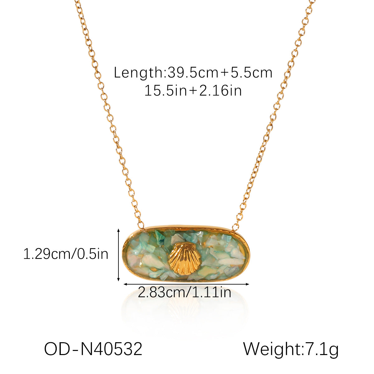 Wholesale Dopamine Colored Stainless Steel Starfish Necklace