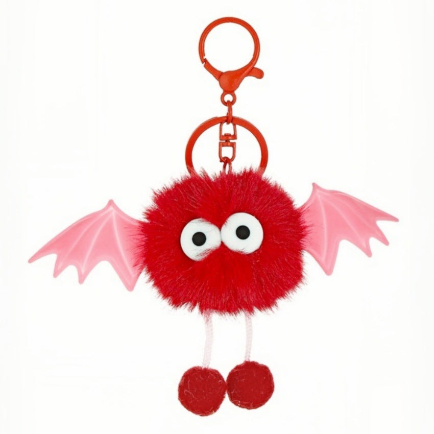Wholesale  Plush Bat Bag Pendant Keychain Cute Decorative Accessory