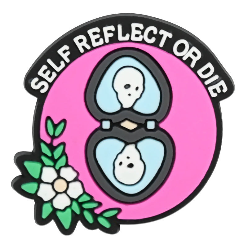 Wholesale random 100pcs Cross-border cartoon  trendy shoes and accessories PVC soft rubber detachable perforated shoes shoe flowers shoe buckles decorative buckles in stock