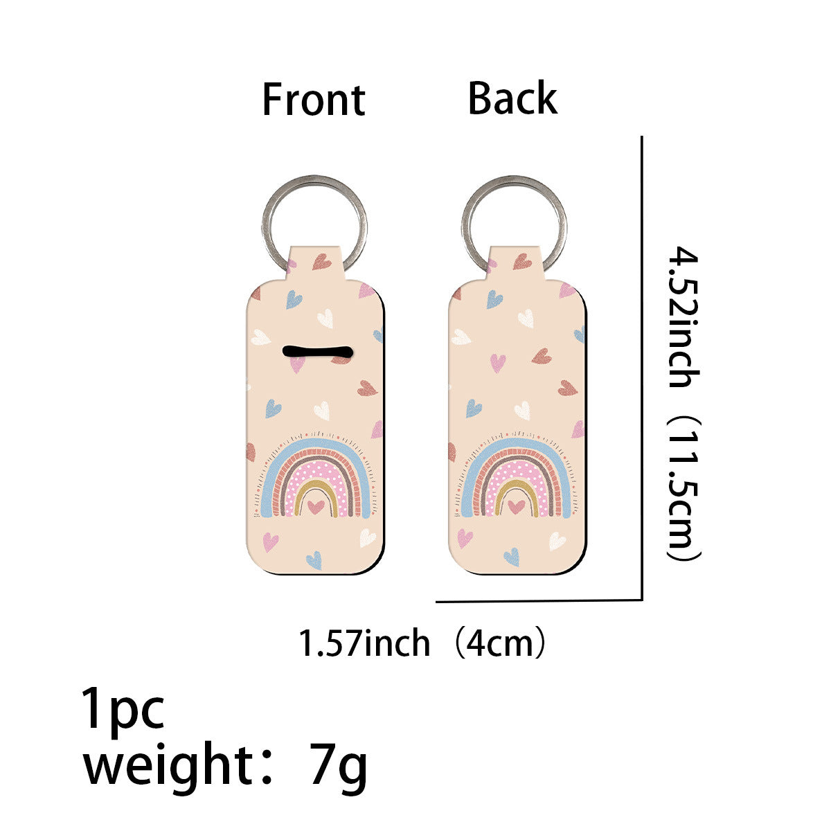 Wholesale 6pcs Rainbow lipstick set keychain