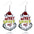 Wholesale Christmas Wooden Earrings Christmas Tree Santa Claus Green-Haired Monster Earrings