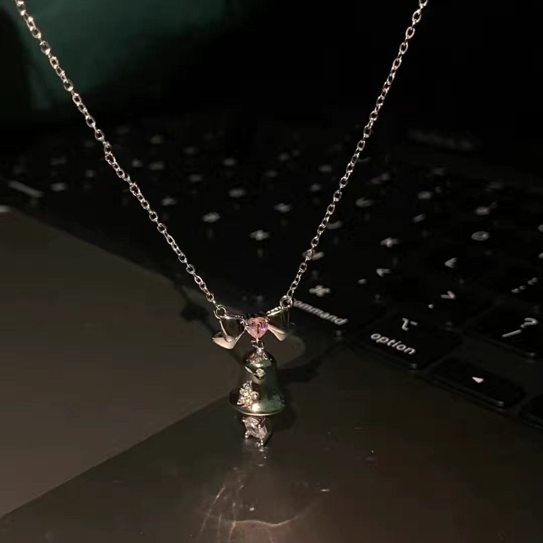 Wholesale Alloy Christmas Bell Necklace