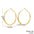 Wholesale Exaggerated Advanced Sense Metal Earrings Golden Retro Circle Water Drop Earrings