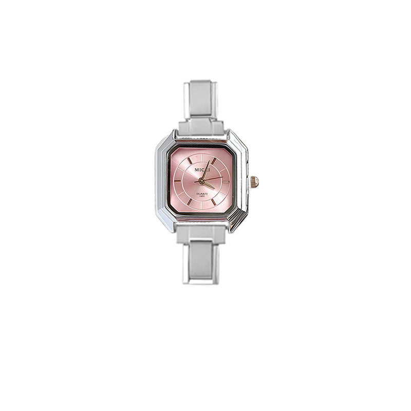 Wholesale Wine Red Square Modular DIY Quartz Watch for Women Fashion Accessory Gift