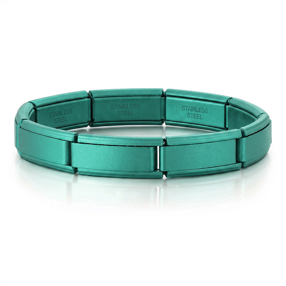 Wholesale Italian Modular Bracelet Base Chain Stainless Steel DIY Watchband Beading Craft Supply