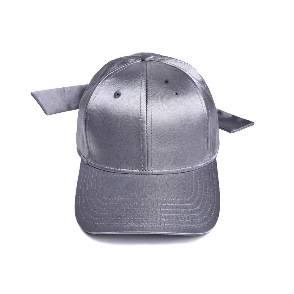Wholesale Satin Shiny Ribbon Bow Hat Cap Baseball Cap ACC-HT-WenRan004