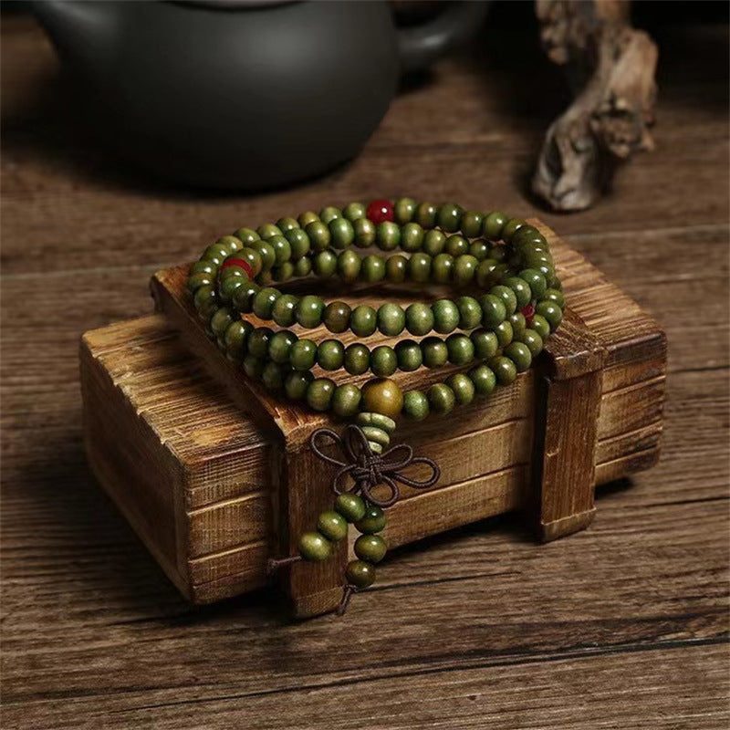 Wholesale 108 pieces multi-circle  sandalwood beads bracelet
