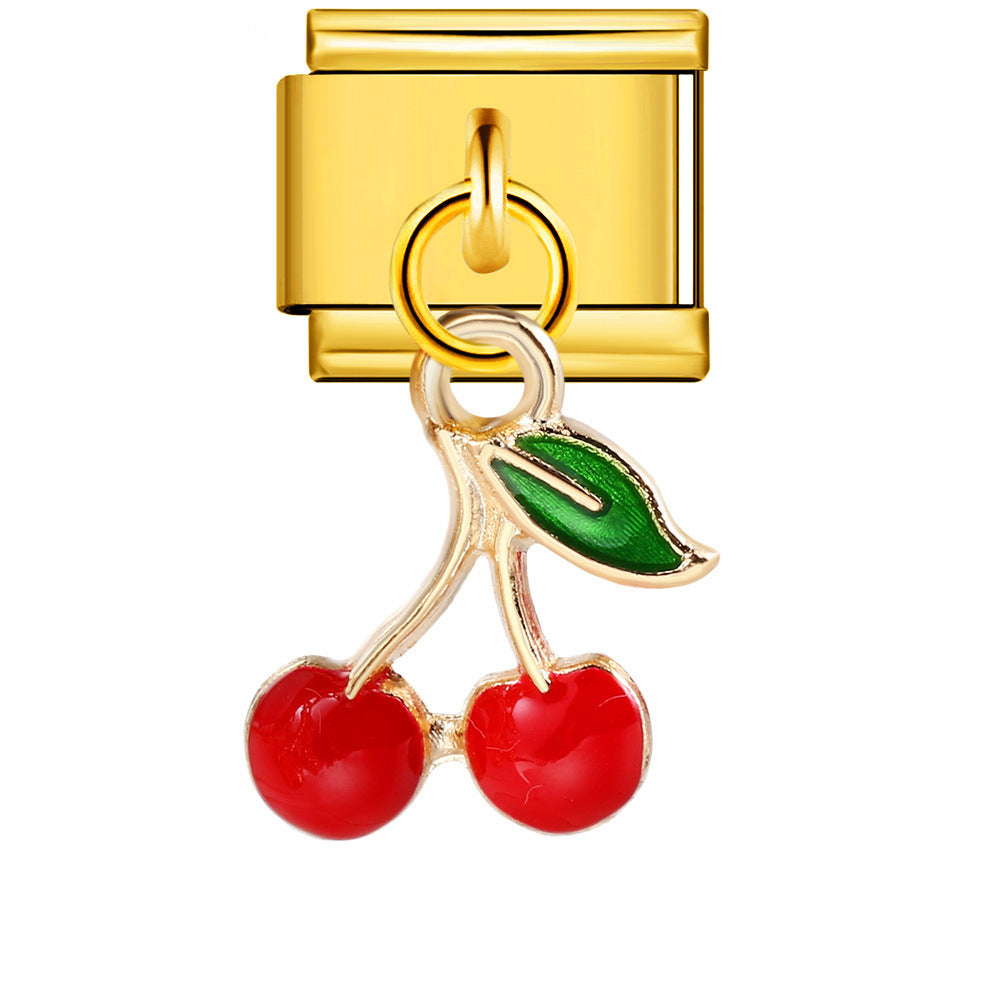 Wholesale Italian Charm Bracelet Single Hook Pendant Series Stainless Steel Composable Bracelet