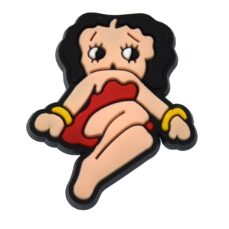 Wholesale Random 100pcs Cartoon Shoes Accessories Shoes Charms ACC-SC-RYY054