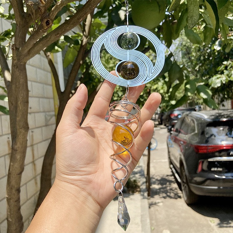 Wholesale Stainless Steel Flower Rotating Wind Chime