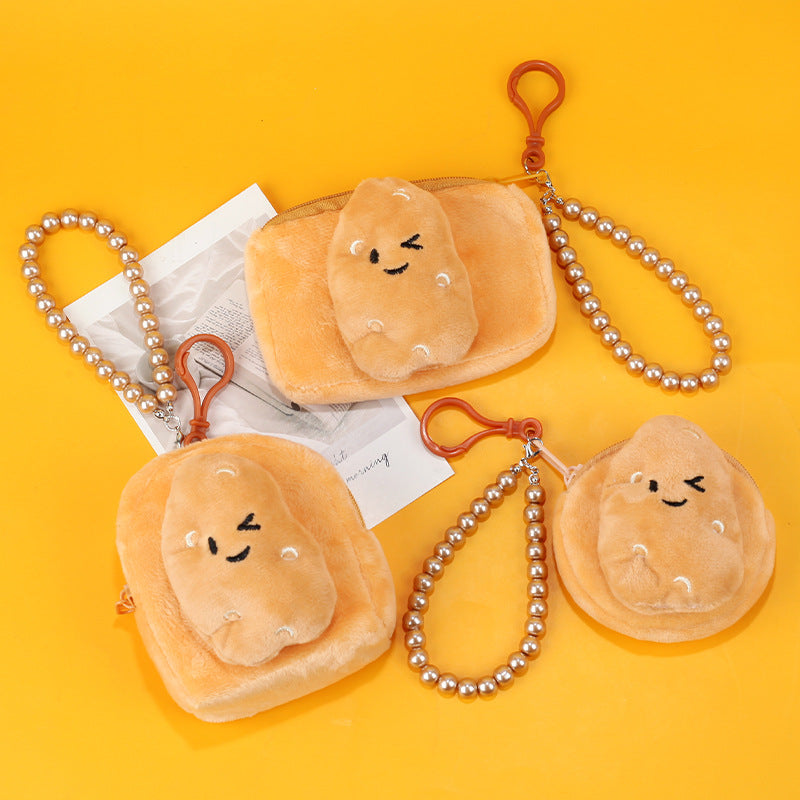 Wholesale Little Potato Plush Mini Coin Purse Keychain Keychain Wallet ACC-KC-HuoFan004