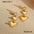 Wholesale Heart Earrings Stainless Steel Plated 18K Gold Earrings
