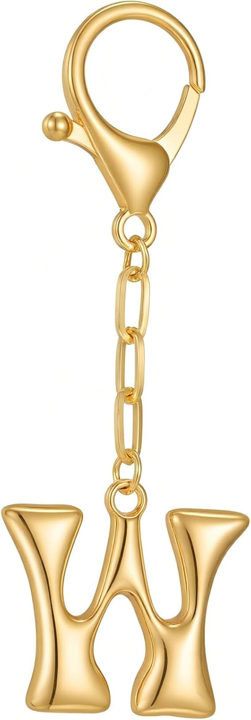 Wholesale 26 Gold Alphabet Letter Keychains Set Stylish Bag Charm Decorative Metal Key Rings For DIY Craft Gift And Boutique Resale