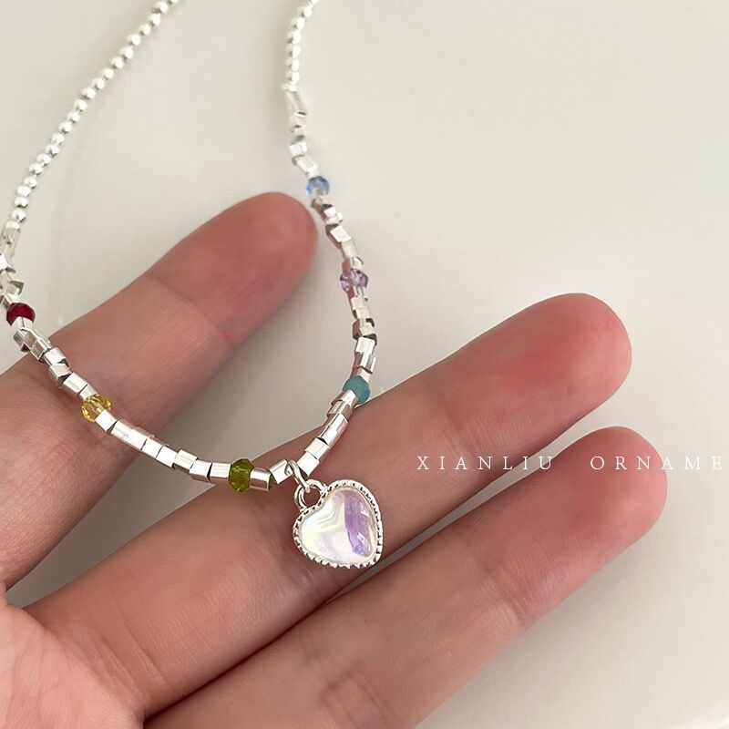 Wholesale Fashion Niche Broken Silver Pearl Necklace Clavicle Chain Choker Necklace ACC-NE-Mengx001