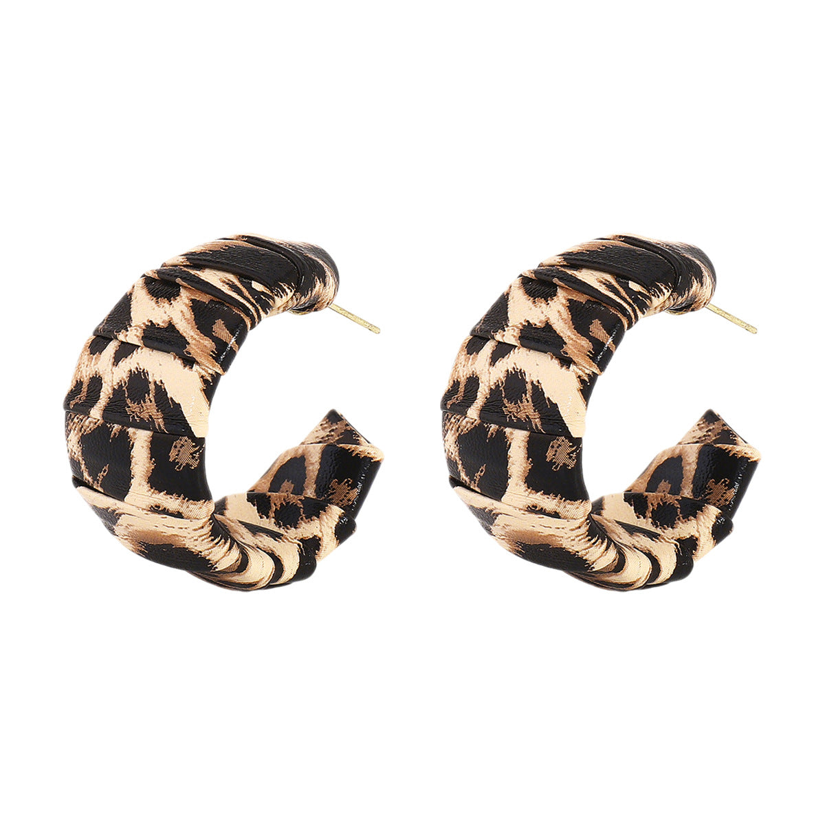 Wholesale Maillard Leopard print earrings