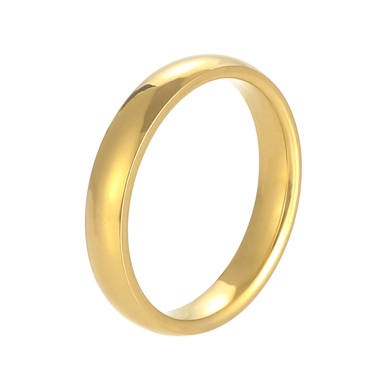 Wholesale light luxury titanium steel diamond ring